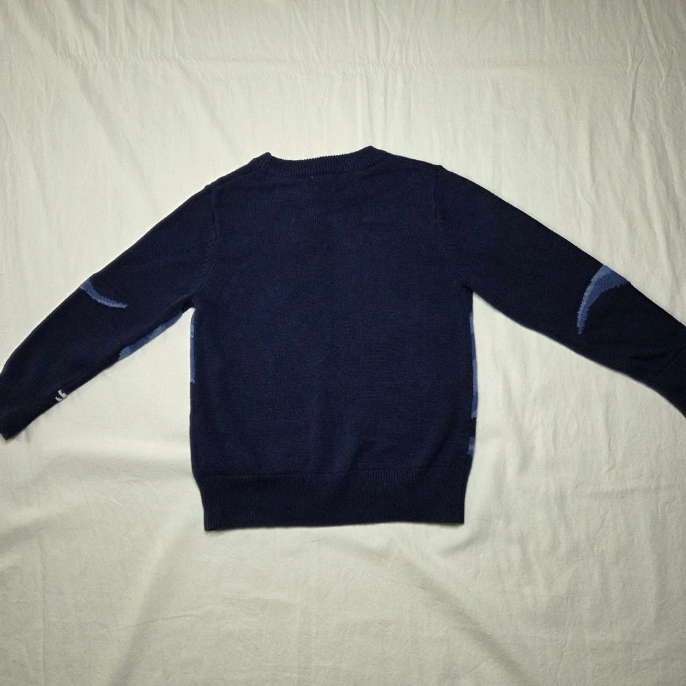 Baby Gap Boys Navy Blue Dinosaur T-Rex Intarsia Knit Sweater 4T New With‎ Tags